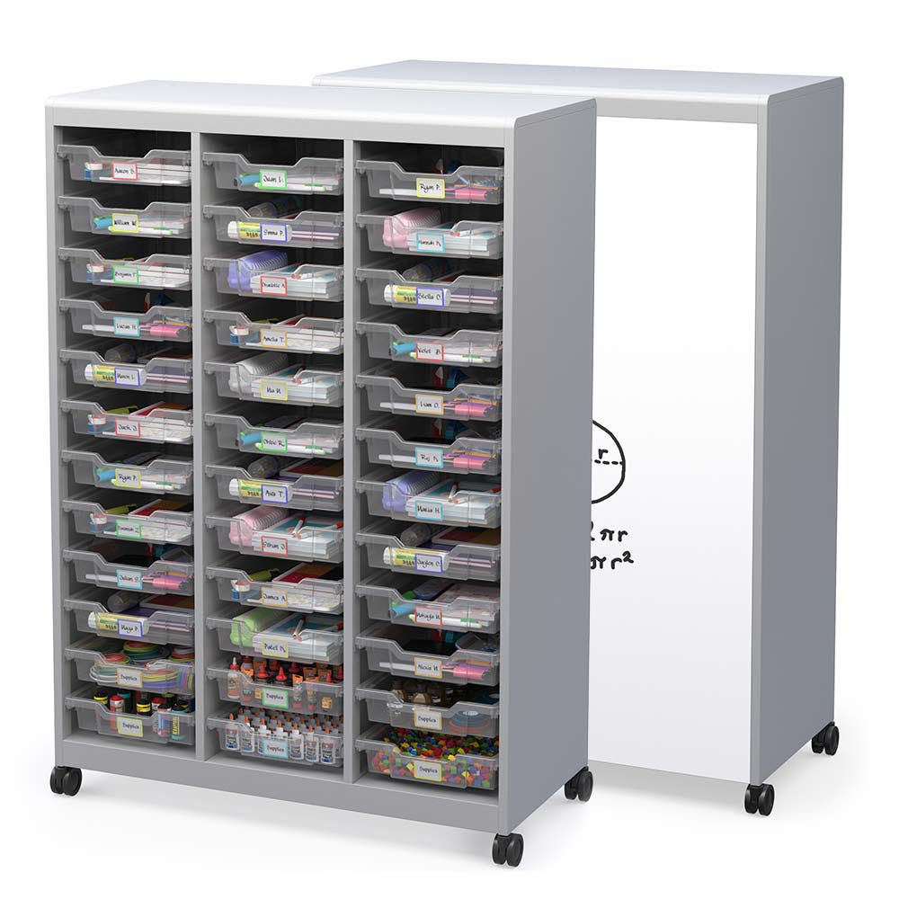 Haskell Education Voyager Mobile Storage Cart with Bins